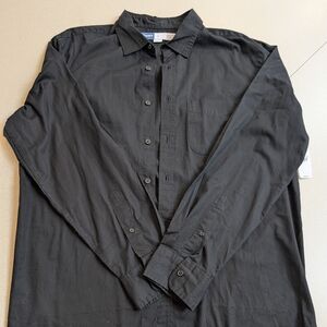 Old Navy Men's Black Casual Button Down Shirt